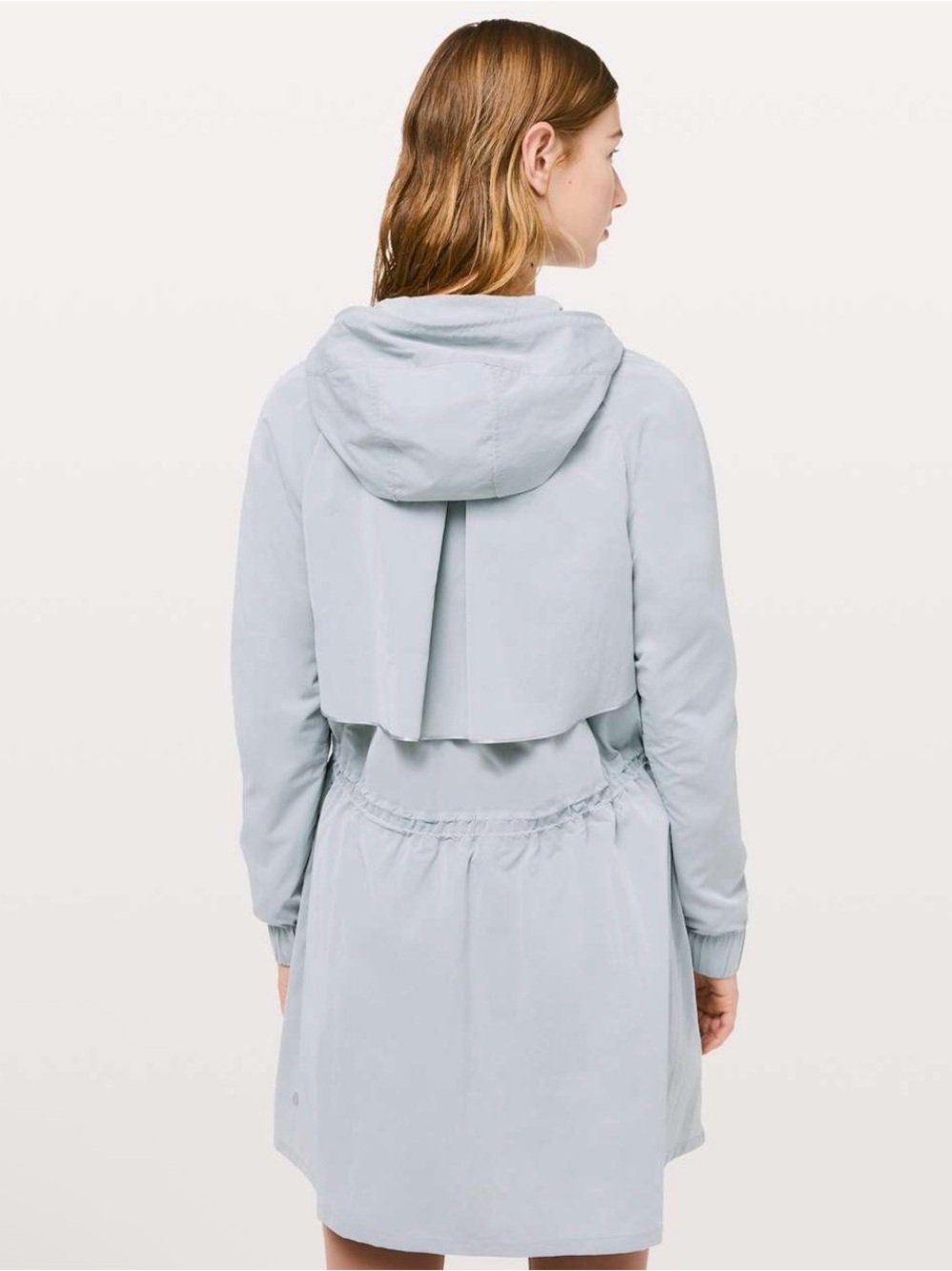 {EUC} LULULEMON Slate Blue Pack & Glyde Silver Drop Jacket - Size 4 - Picture 2 of 8
